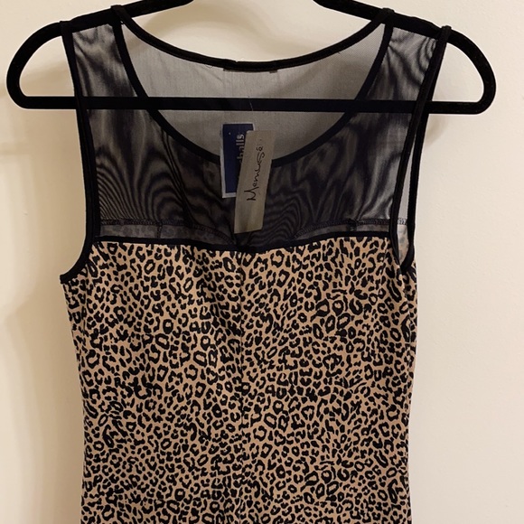 Memuse Dress Size L Color Black Cheetah - Picture 5 of 8
